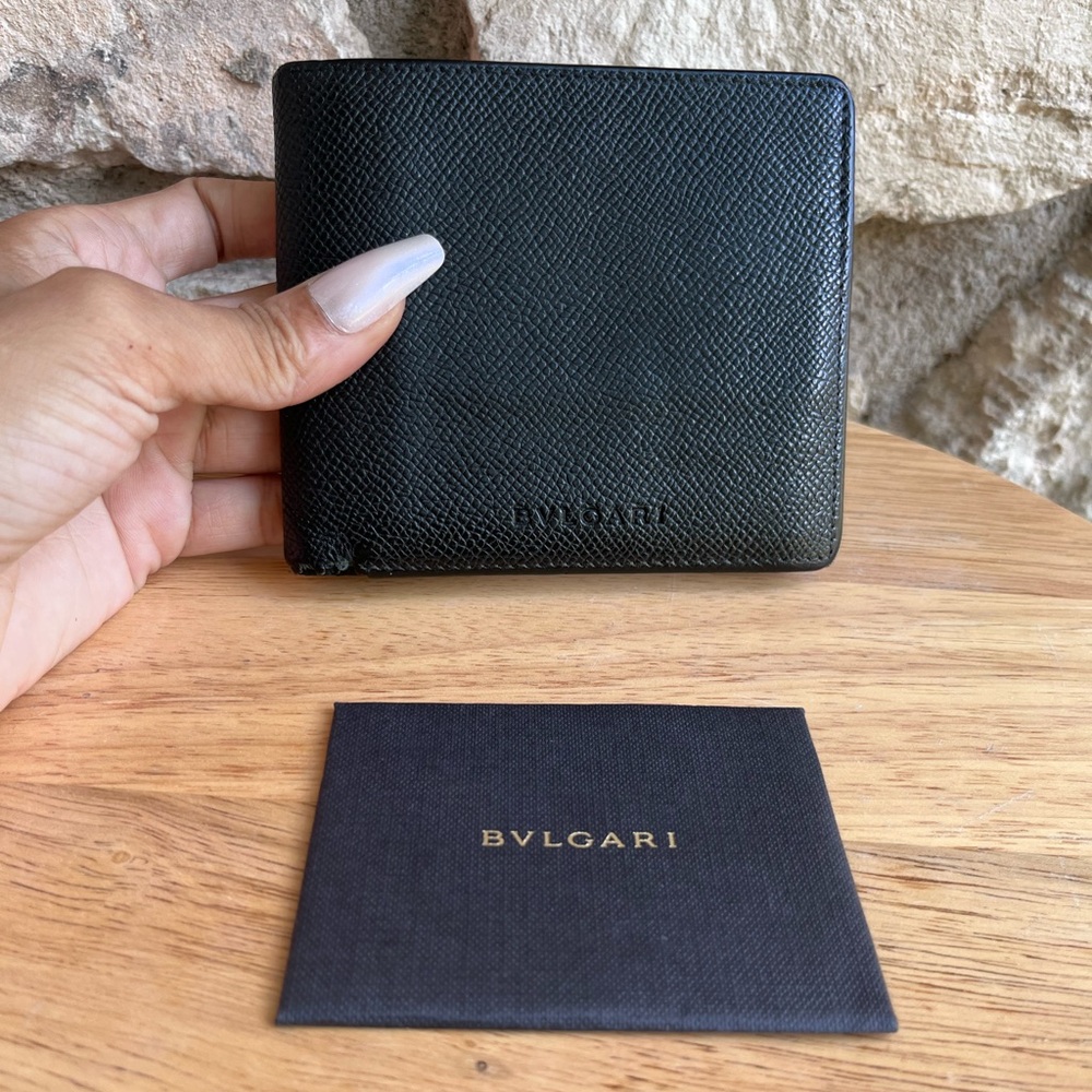 BVLGARI Leather Bifold Wallet